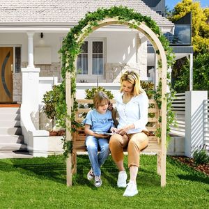 Pergola ad Arco in Legno con Gazebo e Tettoia per Spazi Esterni da Giardino - Product Image 1