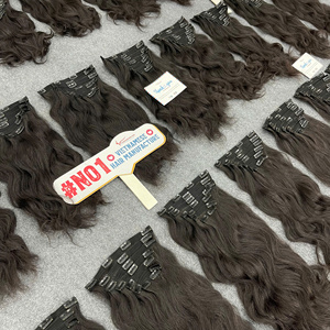 Ready To Ship 100% Vietnamese Human Hair Natural Color <b>Clip</b> Hair Natural Wavy Available In Stock - Product Image 6