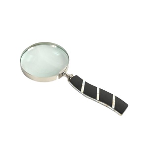 Loupe à bordure argentée artisanale, dernière nouveauté, best-seller, style nautique, pour lecture de près et inspection - Product Image 1