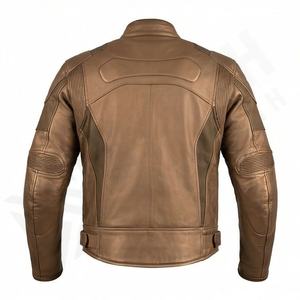 Nouvelles vestes de moto en cuir de vachette avec panneaux extensibles quadridirectionnels, protections homologuées, vêtements de moto de couleur personnalisée - Product Image 2