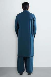 Salwar Kameez de Color Sólido para Hombre 2026, Alta Calidad, OEM, ODM, Precio al por Mayor, Nuevo Estilo, Kurta Pajama, Ropa India y Pakistaní para Hombre - Product Image 2