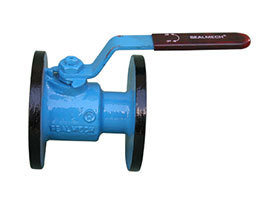 Válvula de bola de gas manual WCB con bridas, paso completo, diseño de 2 piezas, asiento sellado con PTFE, OEM, tamaño de puerto de 1/2 pulgada, presión de operación de 100 psi - Product Image 1