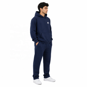 Sudadera y Pantalones de Felpa con Efecto Ácido de Alta Calidad 450GSM, Logotipo Personalizado con Impresión de Espuma, 100% Algodón, Sudadera con Capucha Raglán, Conjunto Deportivo USA - Product Image 2