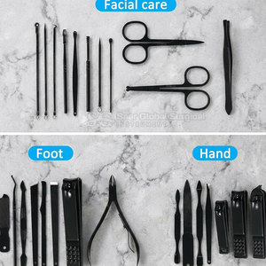 Durable Manicure And <b>Pedicure</b> Kit Premium Manicure And <b>Pedicure</b> Kit Complete Care Set With Comfortable Grip <b>Tools</b> - Product Image 3