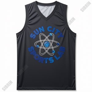 Maillots et shorts de basket personnalisés Sibrin |   Logos d'équipe, noms, numéros |   Kit respirant en polyester sublimé réversible à séchage rapide - Product Image 3