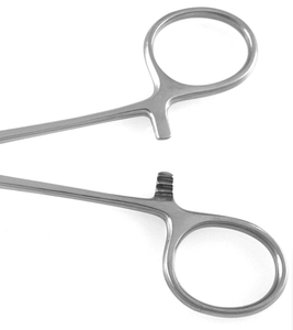 Pinza para toallas Backhaus con articulación de bola y encaje, 14 cm, de acero inoxidable, instrumento quirúrgico, pinza para toallas en venta - Product Image 3