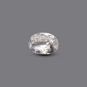 Loose Paraiba Tourmaline Gemstone-4.6 Carat Blue Sapphire Color-Stunning White Zircon for Fine Jewelry - Product Image 1
