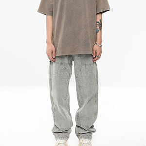 <b>Jean</b> Pant Straight Fit Cotton <b>Jean</b> Pant For Comfortable Routine Wear With <b>Soft</b> Feel Washed Men's Pants - Product Image 2