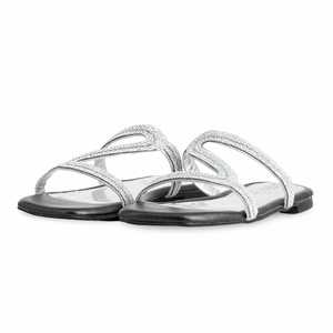 Sandales à talons fantaisie noires FN7931 Pantoufle - Product Image 3