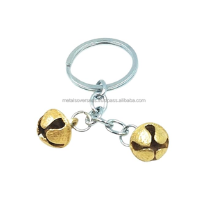 พวงกุญแจทองเหลืองทำมือสไตล์วินเทจ งานฝีมือแบบดั้งเดิมของอินเดีย น้ำหนักเบา เหมาะสำหรับเป็นของขวัญส่งเสริมการขาย ของตกแต่ง - Product Image 3