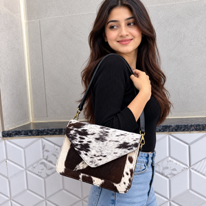 Sac bandoulière élégant en cuir de vachette véritable, nouvelle collection, sac à main bohème en fourrure, sac multi-usages pour femme – Offre Spéciale - Product Image 3