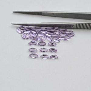 3.5x7mm Haute Qualité Naturel Rose Clair Améthyste Marquise Coupe Gemme Améthyste Pour Anneaux Collier Bracelets DIY Accessoires - Product Image 2