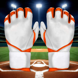 Guantes de Bateo de Béisbol de Grado Profesional, Palma de Cuero Suave, Costuras Duraderas, Correa de Muñeca Ajustable, Cierre de Gancho y Bucle Ambidiestro - Product Image 2