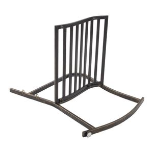 Sedia a dondolo in bronzo con tubo piatto per comfort ed eleganza - Product Image 5