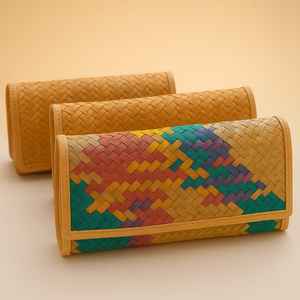 Shetal Pati (Sitol Pati) Stylish Handwoven Sustainable Durable Lightweight Fashion <b>Bag</b> and Wallet for Everyday Use and Travel - Product Image 6