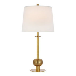 Lampe de table obelisque en bois finition or de luxe avec base anciennée artisanale et anneau, pour la décoration intérieure, chambre, salon, hôtel - Product Image 3