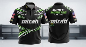 Camiseta de Carreras Personalizada para Equipo de Mecánicos, Deportiva, de Secado Rápido, Tejida, 100% Algodón, con Estampado Frontal y Bordado - Product Image 2