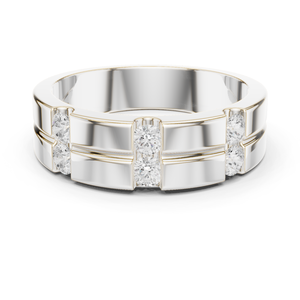 Moissanite Sterling <b>Silver</b> Gold Plated Prong Setting Customized Hip Hop <b>Ring</b> for <b>Men</b> & Women Gift for Her - Product Image 6