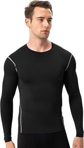 Men's Compression Long Sleeve Performance Shirt Premium Quick Dry Compression Base <b>Layer</b> <b>Top</b> Men's Athletic Compression Training - Product Image 2