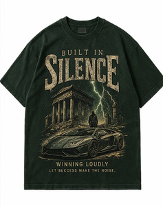 Camiseta de Algodón de 6.5 oz con Diseño Gráfico, Estilo Vintage Lavado, Oversize, Tendencia 2025, Novedades, Streetwear, Peso Pesado 300g - Product Image 1