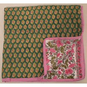 Edredón Reversible de Algodón para Bebé, Manta Floral Hecha a Mano para Niños Pequeños, Decoración Bohemia para Cuarto de Bebé y Regalo para Recién Nacidos - Product Image 6