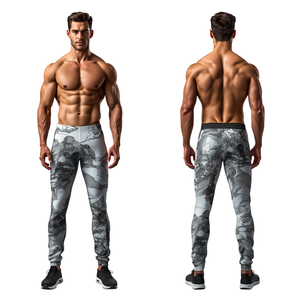 Pantalon de survêtement imperméable en polyester/coton pour homme, coupe régulière, long, pour adultes, avec impression personnalisée de couleur et de logo - Product Image 1