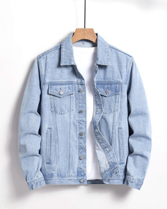 <b>Men</b> <b>Denim</b> <b>Jacket</b> for Comfort Casual and Cool Weather <b>Denim</b> Wear Stylish Autumn <b>Jacket</b> <b>Denim</b> <b>Men's</b> <b>Jackets</b> Washed Single Breasted - Product Image 1