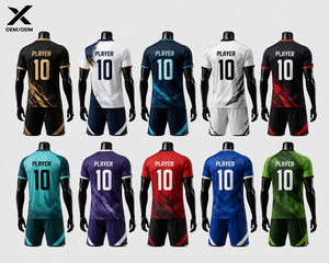 X Sports City Men Sportswear Team & Sports Uniforms <b>Set</b> 100% Polyester OEM/ODM Multiple Color 100% Customized Digital Printing - Product Image 2