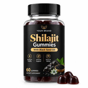Gummies de Shilajit et Huile de Nigelle à Marque Blanche OEM, 60 Unités pour Adultes, Soutien Énergétique et Cérébral, Fournisseur en Gros - Product Image 1