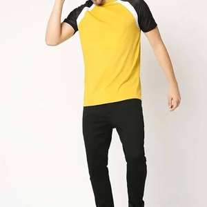 Camisetas casuales de color liso con logo personalizado para hombre, ropa a granel en stock, pacas de ropa variada, camiseta Ringer hecha en Pakistán - Product Image 4