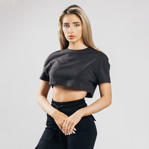 Camisetas de Verano de Alta Calidad para Mujer, Cuello Redondo, Logotipo Personalizado, 100% Algodón Orgánico, Transpirable, de Secado Rápido - Product Image 6