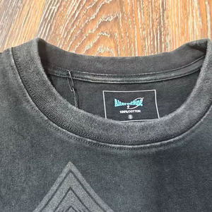 T-shirt noir gothique pour homme avec imprimé photo religieuse croix, manches longues, col rond, grande taille, respirant, en coton jersey écologique - Product Image 4