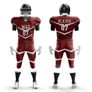 Maillot de football américain personnalisé pour homme adulte, uniforme d'équipe universitaire, 100 % polyester, respirant, séchage rapide, imprimé par transfert thermique - Product Image 6