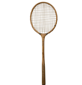 Raqueta de bádminton de madera vintage, raqueta de tenis clásica, deportes para adultos - Product Image 4