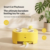 NCIPET Nouveau Jouet Électrique Interactif pour Chat, Boîte Magique, Résistant aux Griffures et aux Morsures, Jouet de Chasse Auto-entretenant pour Soulager l'Ennui