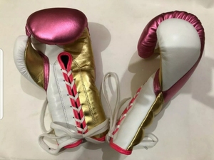 Gants de boxe de style mexicain en gros, logo personnalisé, cuir de vache véritable, pour l'entraînement et le sparring, avec poignée ergonomique - Product Image 6
