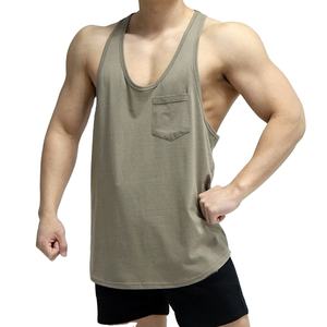 Débardeurs de sport pour hommes décontracté Stringer gilet Singlet respirant coton tricoté vêtements de sport pour Fitness musculation entraînement - Product Image 6