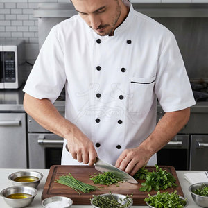 Veste de chef unisexe moderne et confortable, respirante, pour l'industrie hôtelière - Product Image 6