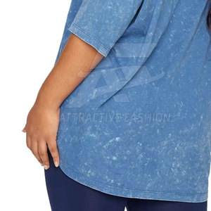 T-shirt léger pour femme, effet délavé, matière respirante, conçu pour les voyages en plein air et le confort quotidien - Product Image 4