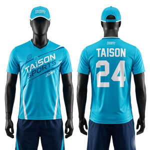 Camiseta de Tenis Premium de Poliéster Transpirable de 160 GSM, Color Caqui con Panel de Contraste Negro en el Hombro, Sublimación, Logotipo Personalizado - Product Image 5
