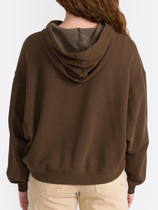 Sudadera Corta de Invierno para Mujer, Personalizada con Estampado, de Poliéster/Algodón, con Cuello Alto y Logotipo Frontal, Tejido Grueso y Transpirable - Product Image 2