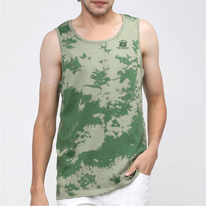 Débardeur de sport pour homme en coton tricoté respirant, idéal pour l'entraînement estival et le quotidien, personnalisable - Product Image 1