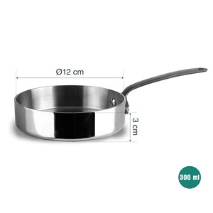 Padella Trimetal Mini da 8 Pollici in Acciaio Inossidabile Antiaderente per Uso su Piano Cottura - Product Image 2