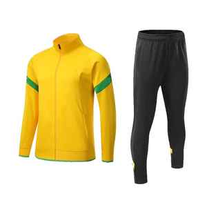 Wholesale High Quality 2026 New Thailand Quality Wholesale Brazil Soccer Tracksuit <b>Men</b> Yellow Soccer <b>Jacket</b> <b>Track</b> Suit - Product Image 5