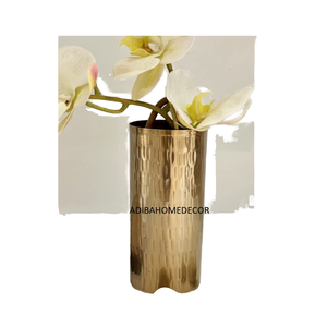 Jarrón de Metal Vintage con Diseño de Flor, Estilo Antiguo, Decorativo para la Sala de Estar del Hogar - Product Image 1