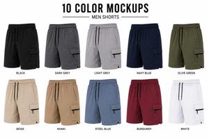 Shorts de sport athlétiques pour hommes, gris, en polyester/coton, écologiques, respirants, à séchage rapide, pour la course à pied et la gym - Product Image 6