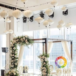 Magnifique Lanterne Créative en Bambou de Quang Nam, 99 Points Dorés, Faite à la Main, Écologique, pour Mariages, Événements, Décoration de Festivals, Vente en Gros, Pas Cher - Product Image 1