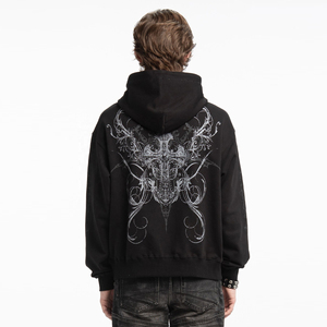 Sudadera Moderna para Hombre con Pedrería, 100% Algodón, Tejido Suave y Duradero para Invierno, Diseño Brillante, Perfecta para Ropa Urbana y Eventos Nocturnos - Product Image 2