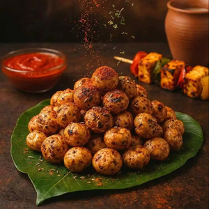 Organic Roasted Flavoured Makhana Fox Nuts Tandoori Classic Indian Spiced Healthy <b>Snack</b> Semi-Soft Texture 12 Months Shelf Life - Product Image 1