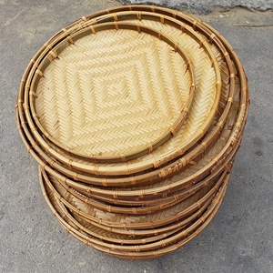 Mejor Precio: Cubierta de Bambú para Alimentos, Malla de Bambú, Cesta de Bambú para Lavar, Productos de Bambú Tejido de Vietnam, Cesta de Almacenamiento con Rejilla - Product Image 3